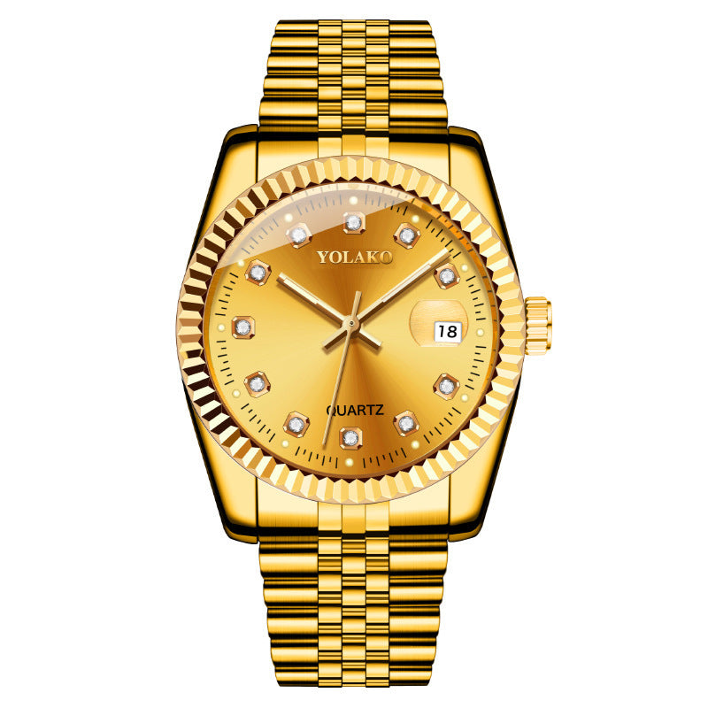 Fashion Diamond Steel Strap Men
