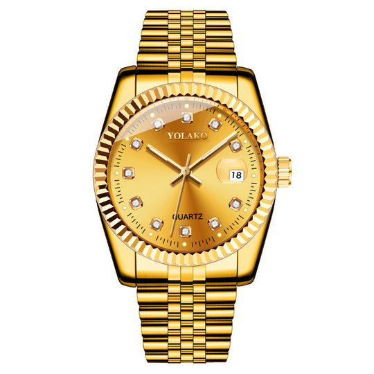 Fashion Diamond Steel Strap Men