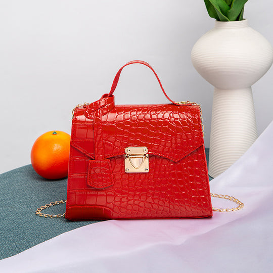 Street Fashion PU Crocodile Pattern Women's Handbag Just NoNy