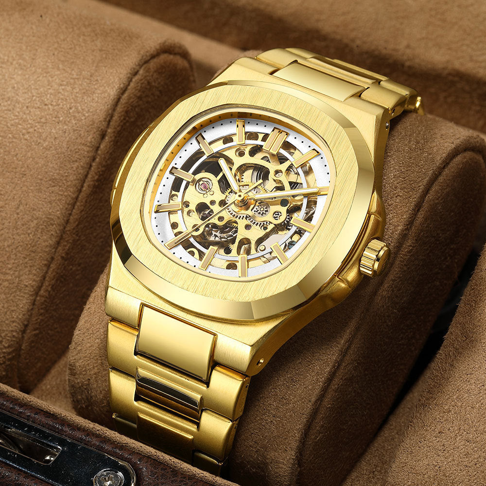 Luxury Automatic Mechanical Hollowing Watch