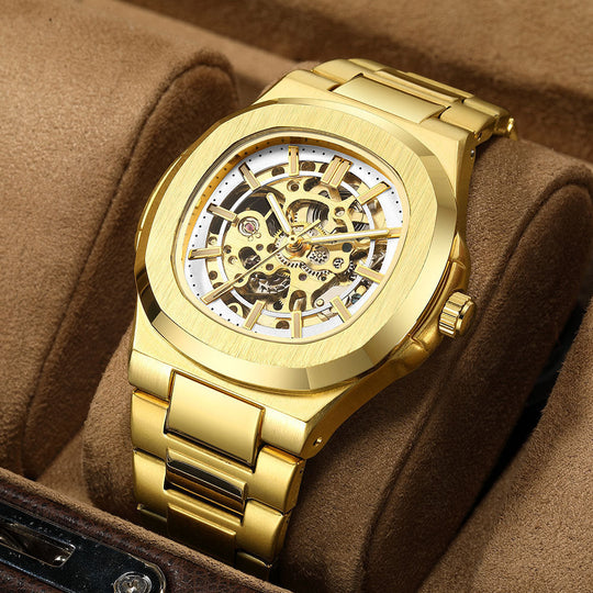 Luxury Automatic Mechanical Hollowing Watch
