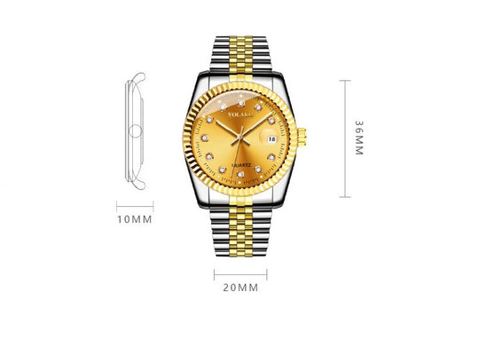 Fashion Diamond Steel Strap Men