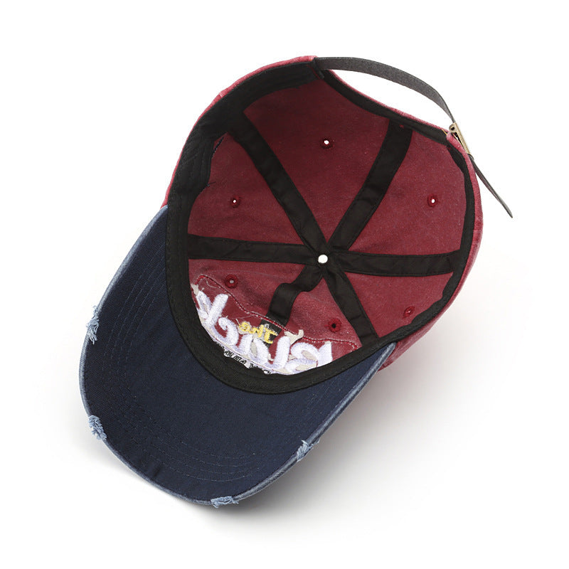 Fashion Letter Embroidery Caps Outdoor Sports Trendy Men Sunscreen Cover Just NoNy