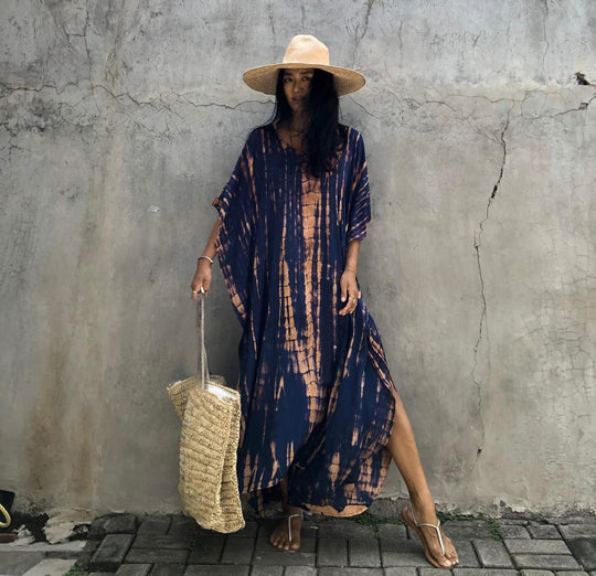 Cotton Beach Cover-up Robe Dress-justnony