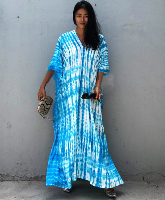 Cotton Beach Cover-up Robe Dress-justnony