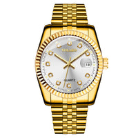 White Plate Gold Strap