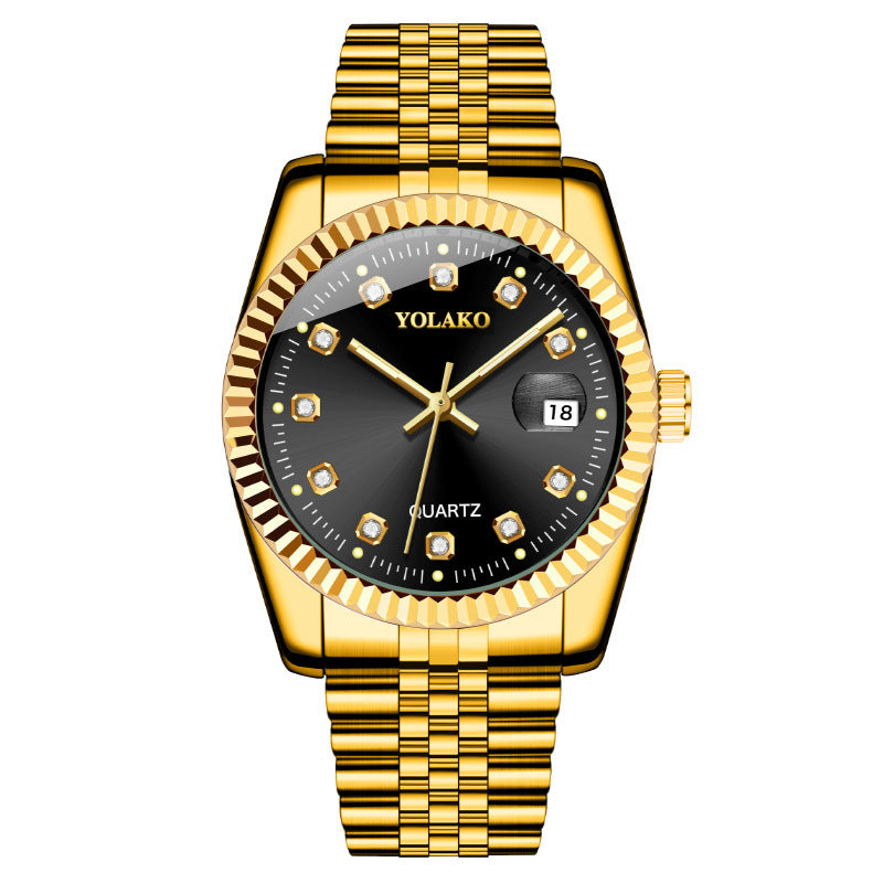 Fashion Diamond Steel Strap Men