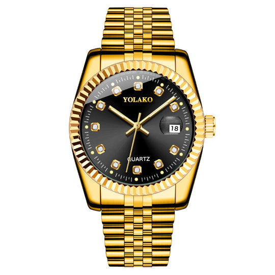 Fashion Diamond Steel Strap Men