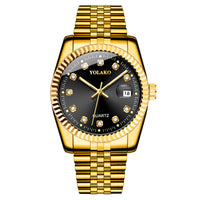 Black Plate Gold Strap