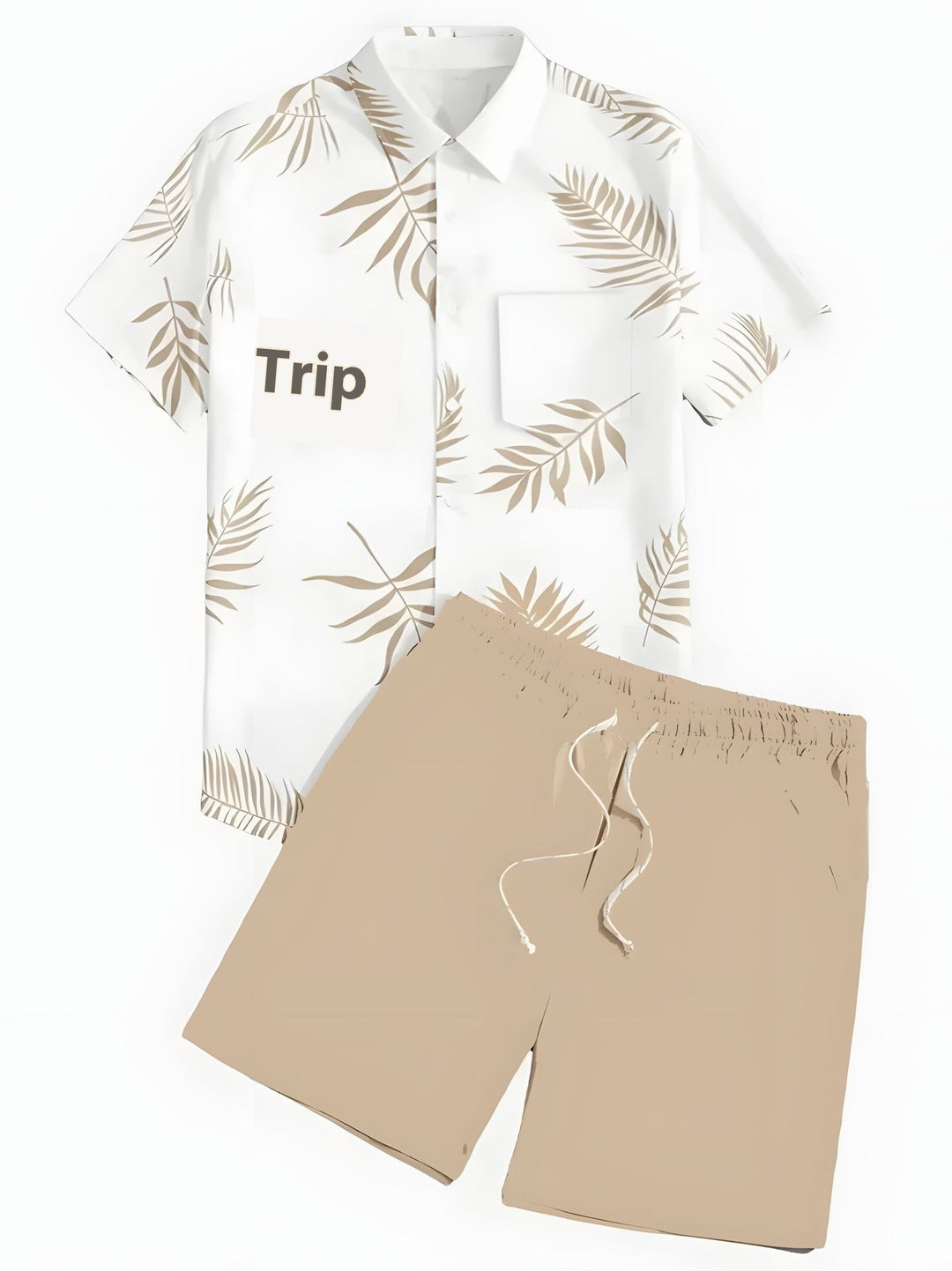 Colorful Hawaiian Men's Shirt Set-justnony