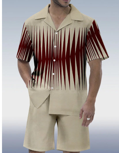 Loose Shirt Casual Men's Shorts Short Sleeve Suit Just NoNy