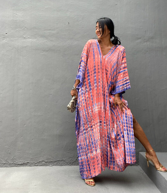 Cotton Beach Cover-up Robe Dress-justnony