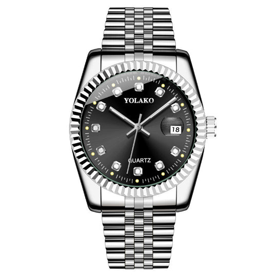 Fashion Diamond Steel Strap Men