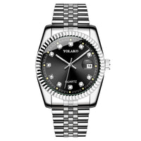 Black Plate Silver Strap