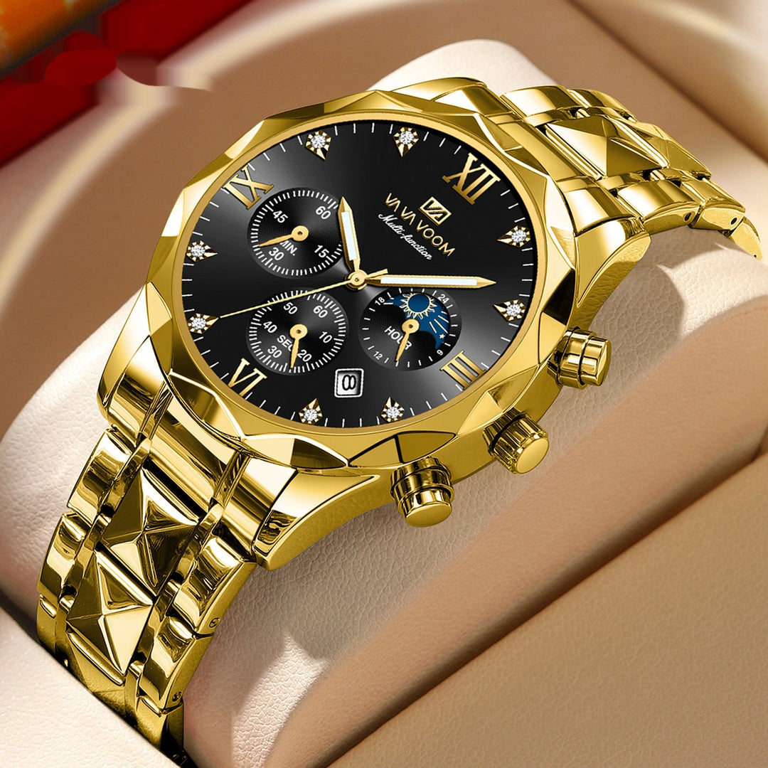 Stylish Tungsten Steel Men's Quartz Watch-justnony